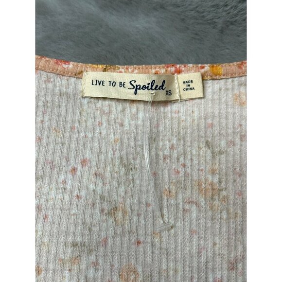 Coquette Soft Girl Dainty Floral Double Bow Tie SS Cardigan XS - Picture 4 of 7